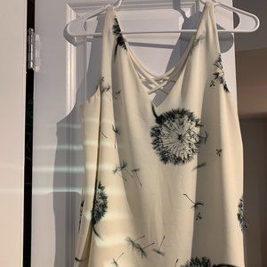 NWOT Express Women size S Dandelion Pattern Top